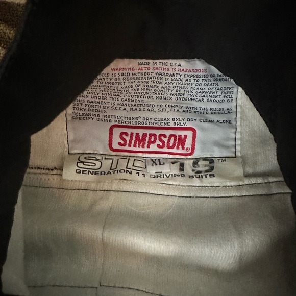 Simpson Racing Jacket Men’s - Picture 2 of 3